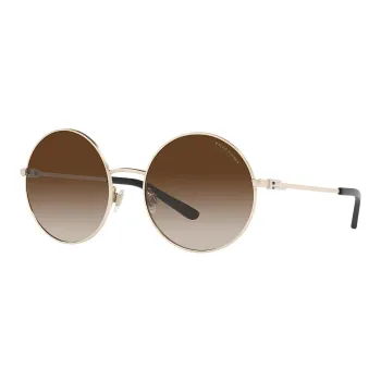 Ralph Lauren Collection Acetate Metal Round Sunglasses Unisex Gold