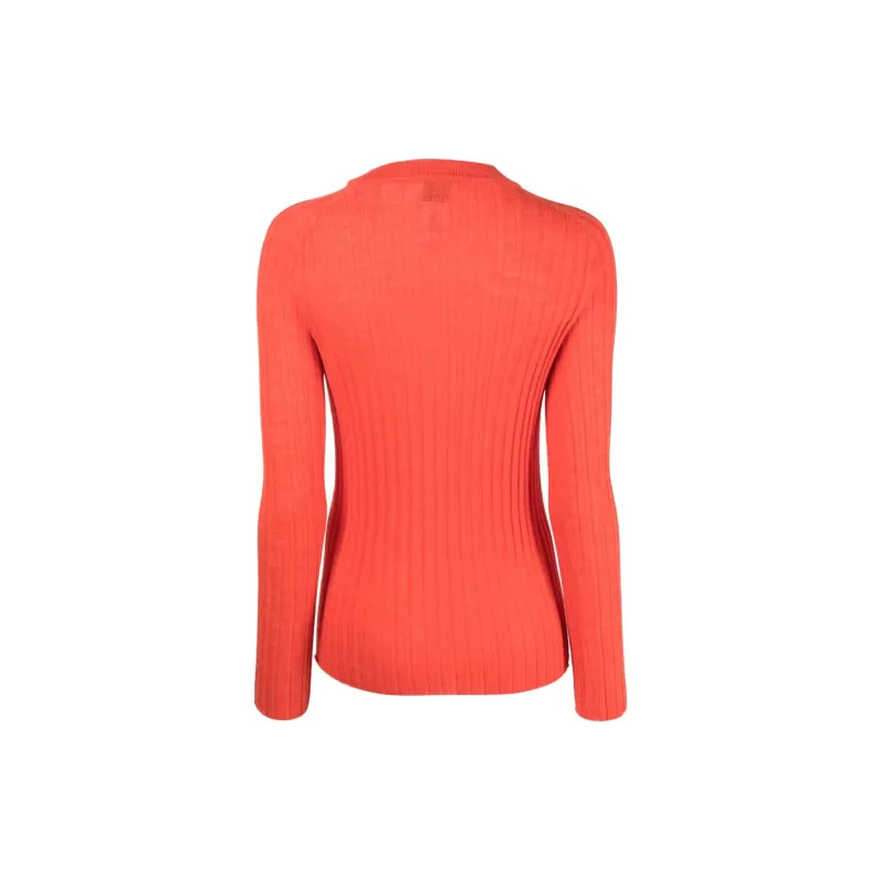 Alysi Crewneck Long Sleeved Knitted Top-1