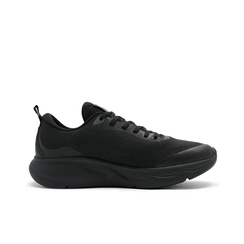 QIAODAN Light 1.0 Cushioning Wear Resistant Low Top Running Shoes Men's Black-1