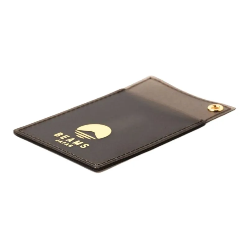 Beams MISTY LAYER Collaboration PVC Card Holder Men's Pink/Blue/Brown-8