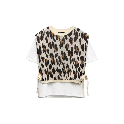 ZARA T-Shirts Women's Leopard