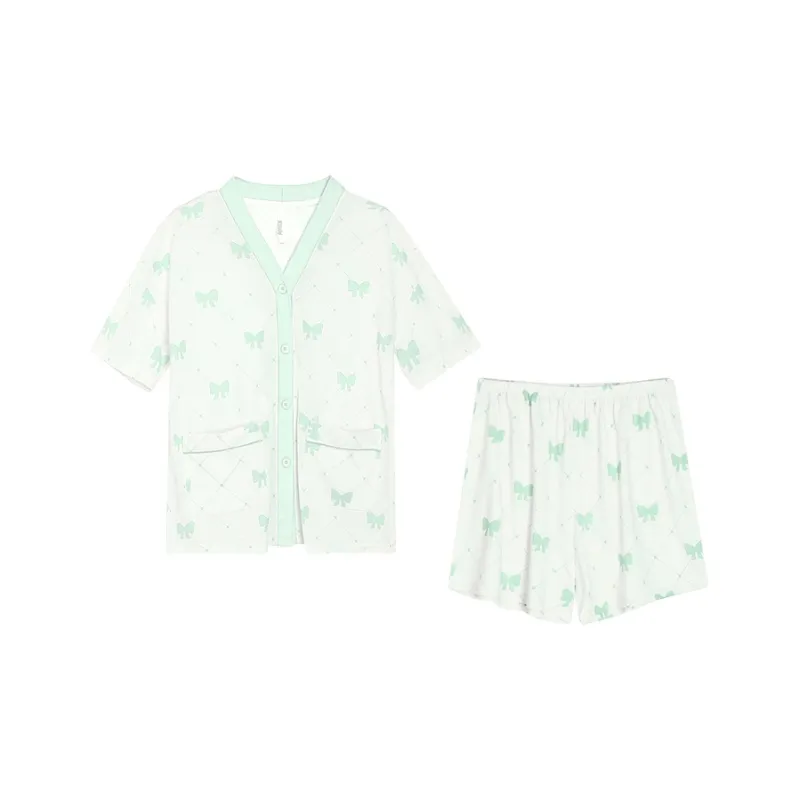 Red Beans At Home Pajama Set Women's-1