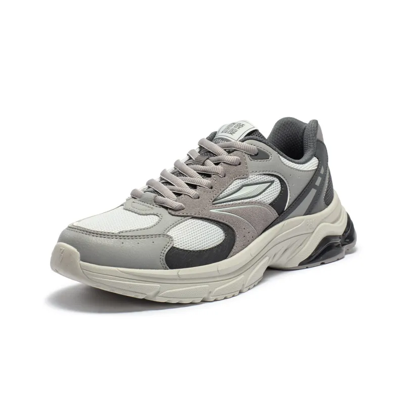 361° Wear resistant And Lightweight Low Top Casual Running Shoes Men's Gray-2