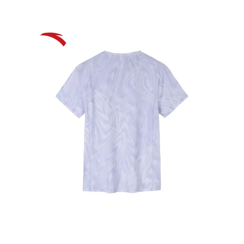 Anta Running Collection T Shirt Women's Cloud Soft Purple/All Over Print-1