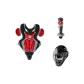 Black/Scarlet