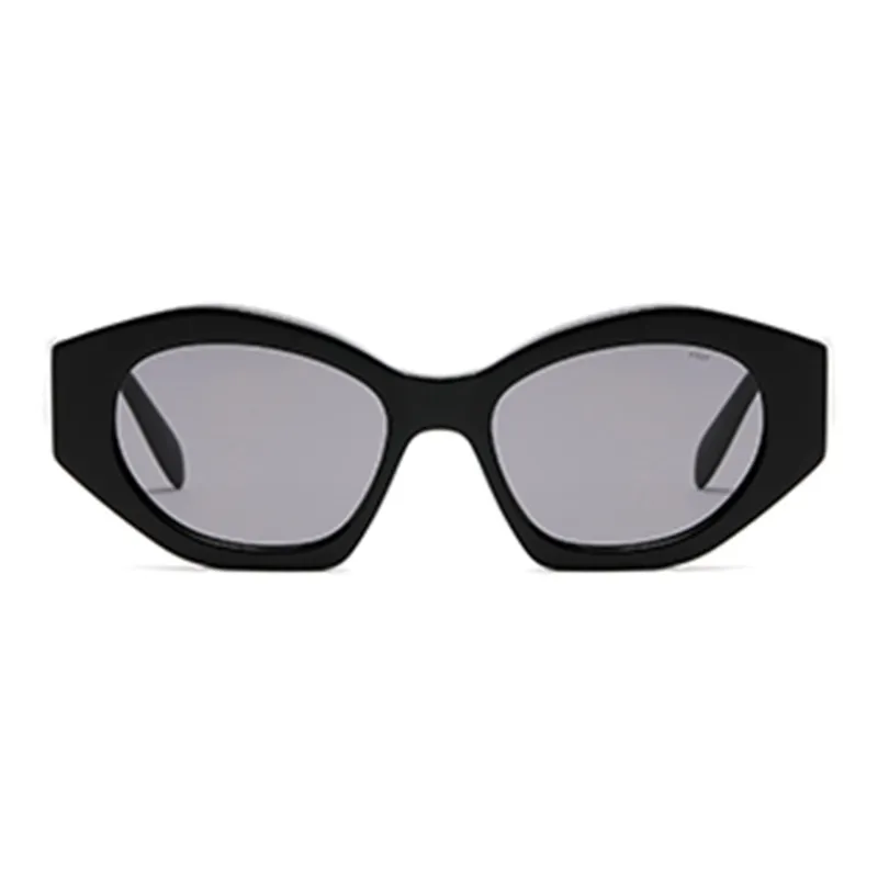 Prsr Irregular Shape Sunglasses Unisex White/Tortoiseshell-7