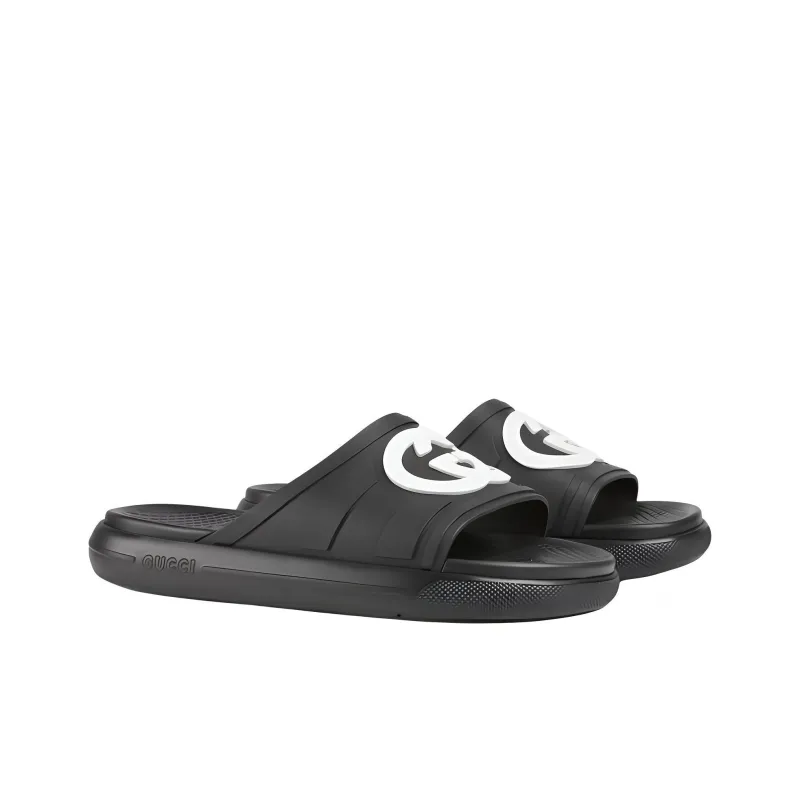 GUCCI Slide Slippers Men's Black-2
