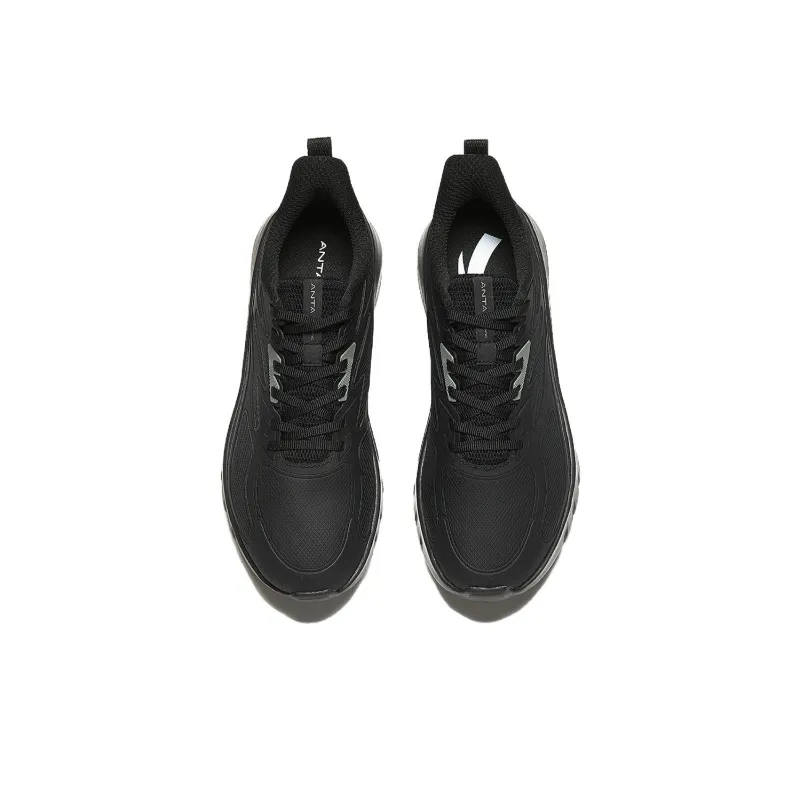 Anta Cushioned Slip Resistant Low Top Casual Running Shoes Men's Black-2