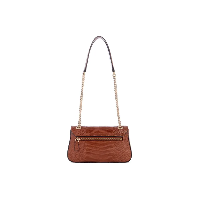 GUESS Imitation Lizard Embossed Leather Crossbody Bag Shoulder Bag Women's Brown-2