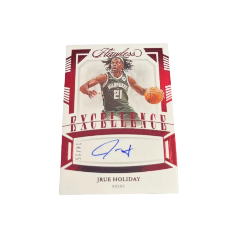 PANINI Jrue Holiday 22 23 Portable 15 Parallel Signature Card Red Parallel Star Card Product Pass Sports Cards 1 Pc-0