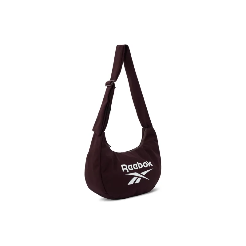 Reebok Fabric Crescent Moon Bag Shoulder Bag Medium Size Unisex Burgundy/Apricot/Matcha/Fuchsia/Black-19
