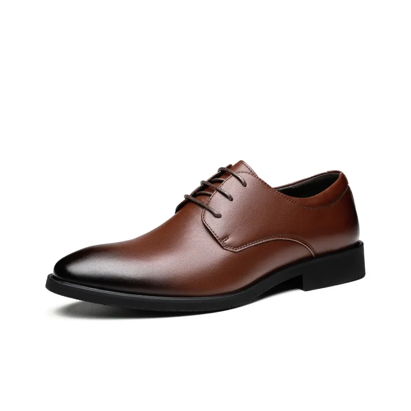 CHINT Dress Shoes Men Low Top Black/Brown-6