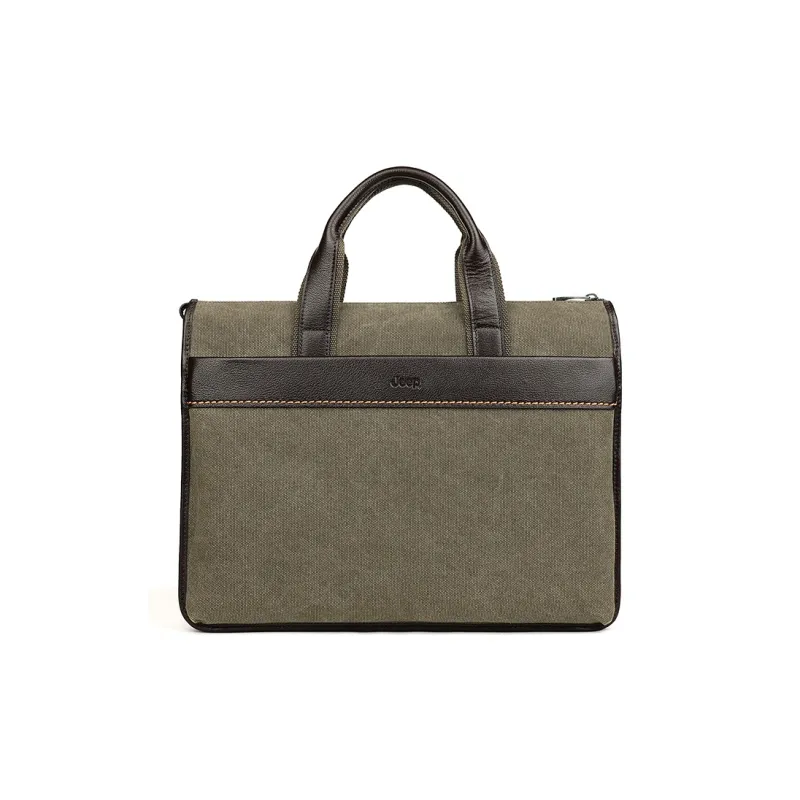 Jeep Cow Leather Handbags Briefcases Men's-1