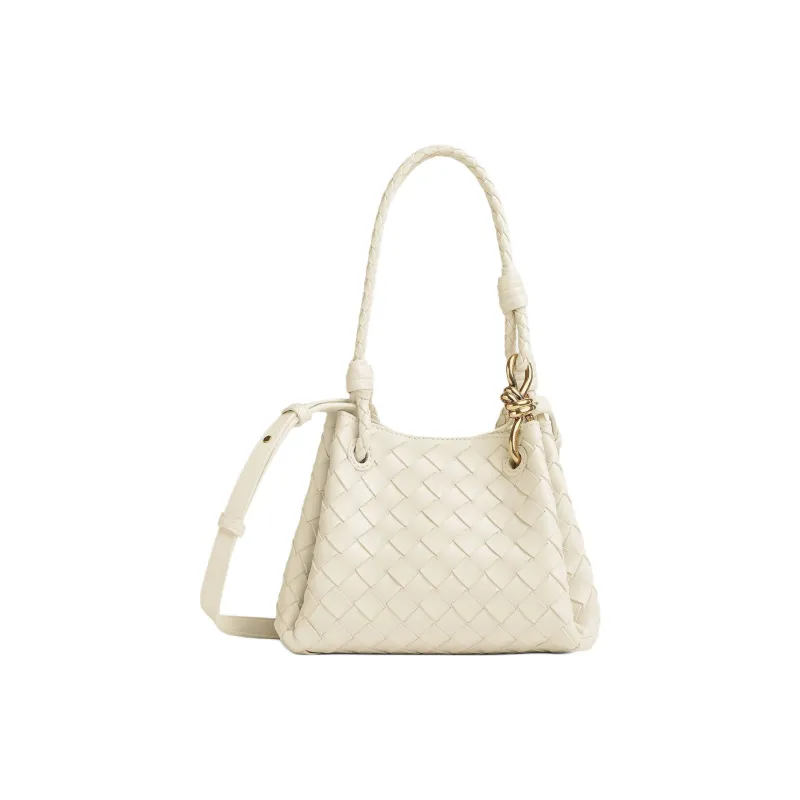 Bottega Veneta Sheepskin Crossbody Bag Shoulder Bag Women's Sea Salt Color-0