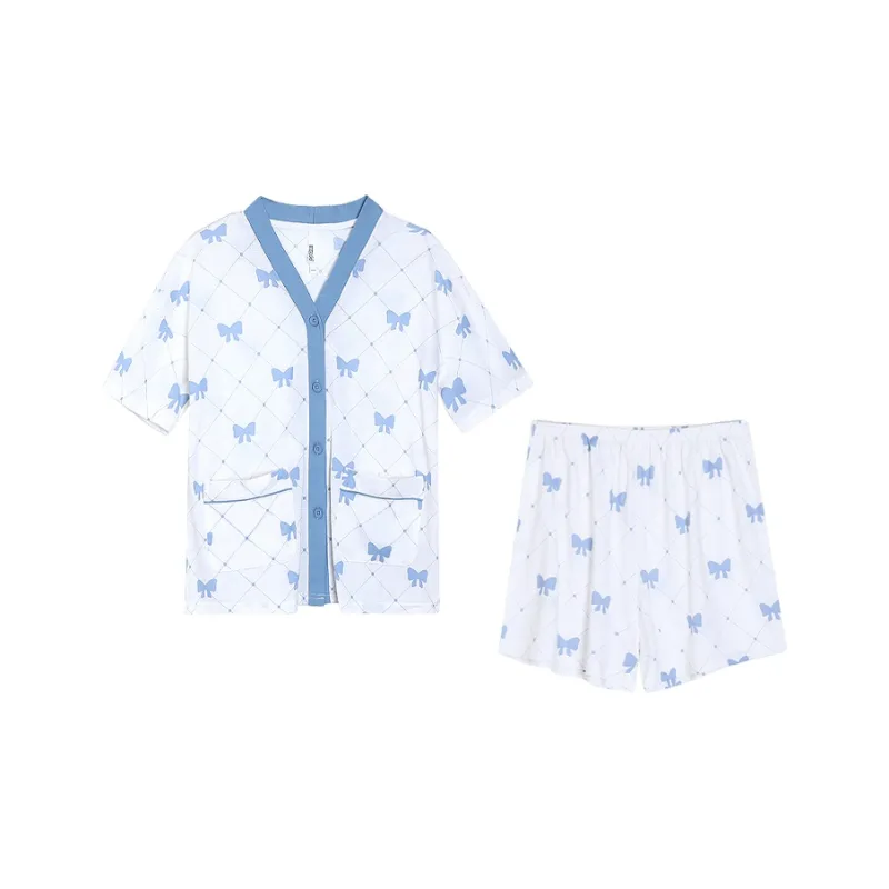 Red Beans At Home Pajama Set Women's-0