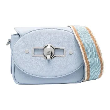 Zanellato Calfskin Shoulder Bag Crossbody Bag Small Size Women's Light Blue