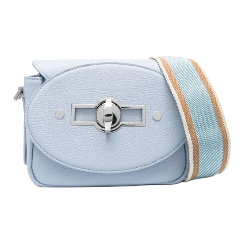 Zanellato Calfskin Shoulder Bag Crossbody Bag Small Size Women's Light Blue-0