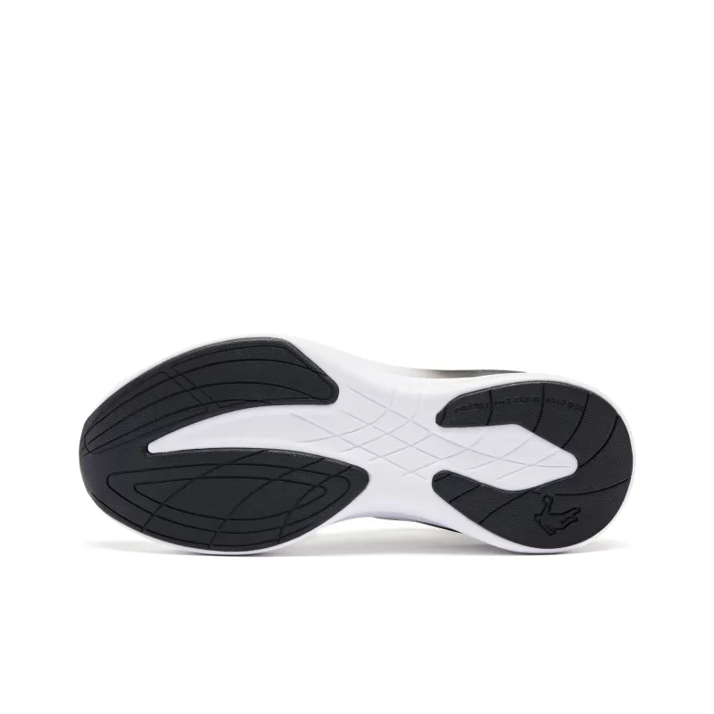 QIAODAN Cushioning Rebound Low-Top Running Shoes Women's White Black-4