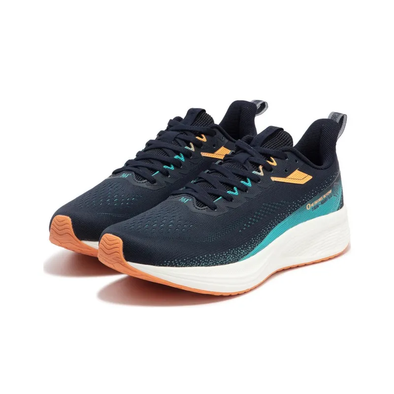 361° Anti-Slip Wear-Resistant Low-Top Sprint Running Shoes Men's Black Green-4