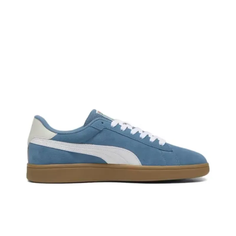 PUMA Smash 3.0 Anti-Slip Wear-Resistant Low-Top Skateboard Shoes Unisex Blue White-1