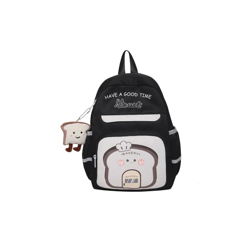 KAMLUI Canvas Backpack Regular Unisex Black/Purple/Blue/Pink/Coffee-0