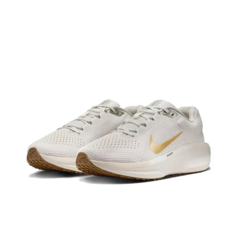 Nike Winflo 11 Phantom Light Orewood Brown Coconut Milk Metallic Gold Women's-2