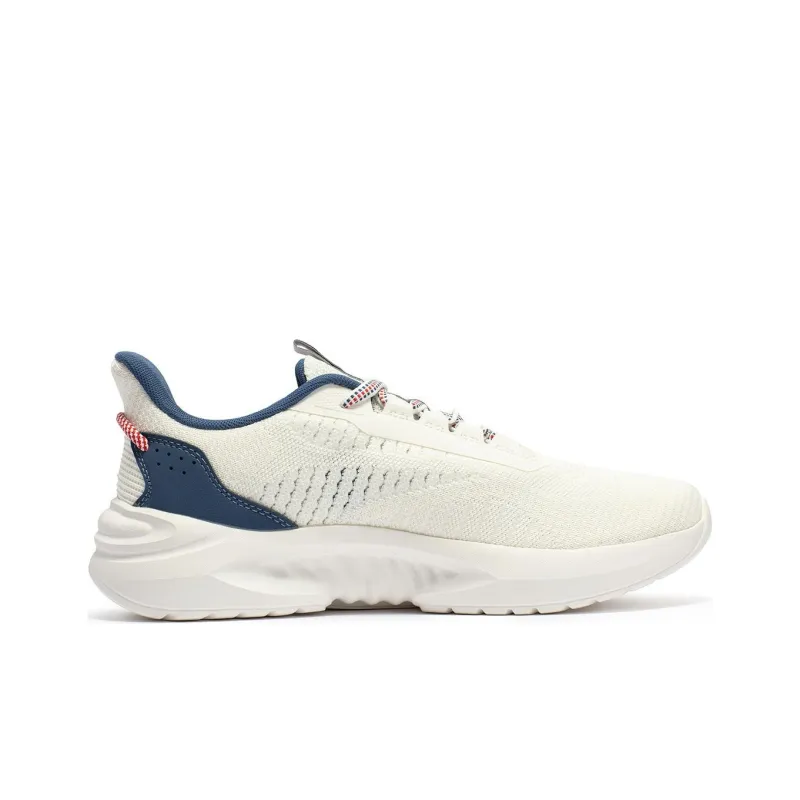 361° Anti Slip And Wear Resistant Lightweight Low Top Casual Running Shoes Men's White Blue-1