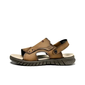 HLA Vintage Breathable Casual Comfortable Beach Sandals Wear-Resistant Slippers With Two Straps Men's