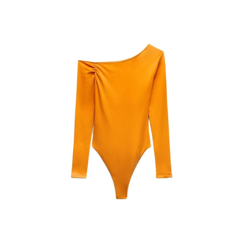 ZARA Bodysuits Women's Stripe/orange-1