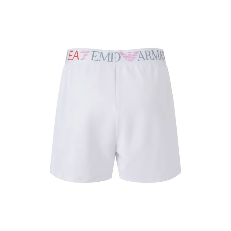 EMPORIO ARMANI EA7 SS24 Casual Shorts Women's White-1