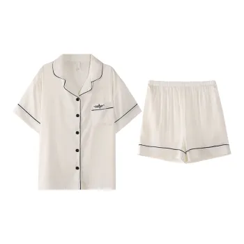Qiao Ni Tong Pajama Set Women's Ivory