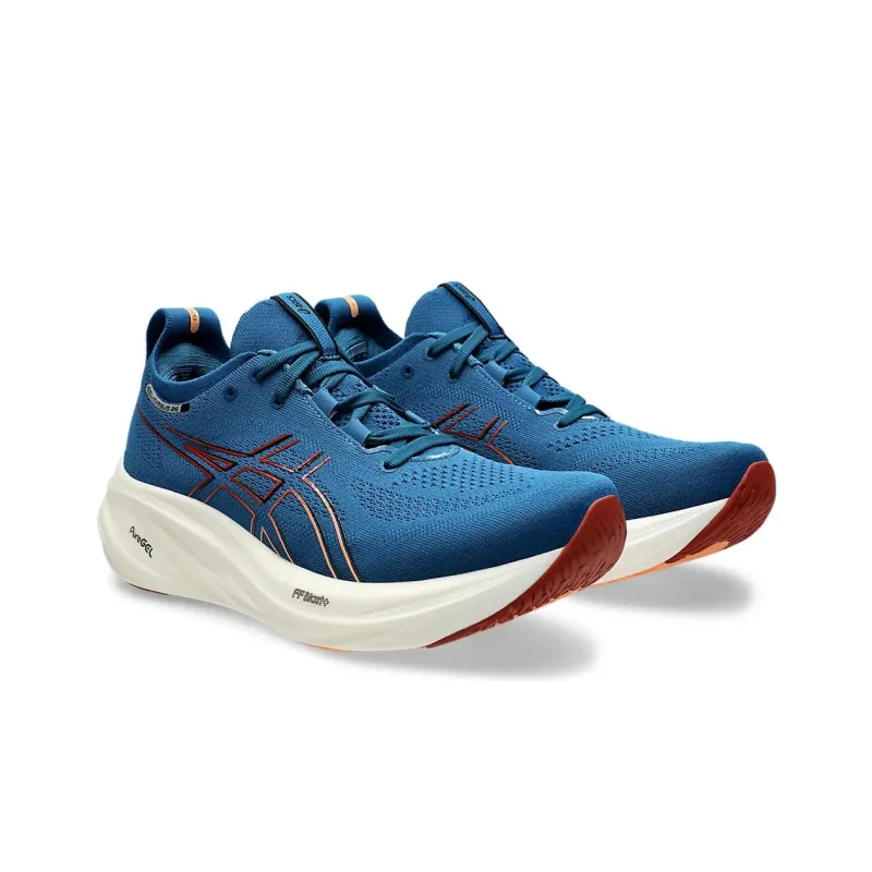 Asics GEL NIMBUS 26 Cushioning Anti Slip Wear Resistant Breathability Low Top Casual Running Shoes Men's Dark Blue-1
