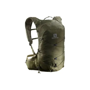 SALOMON Waterproof Fabric Outdoor Mountaineering Bag Backpack Unisex Olive