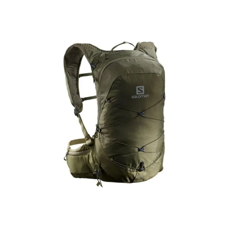 SALOMON Waterproof Fabric Outdoor Mountaineering Bag Backpack Unisex Olive-0