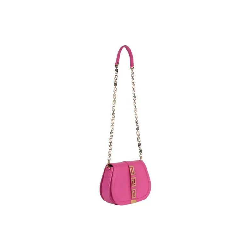 FANSIZHE Greca Goddess Leather Crossbody Bag Shoulder Bag Women's Pink-3