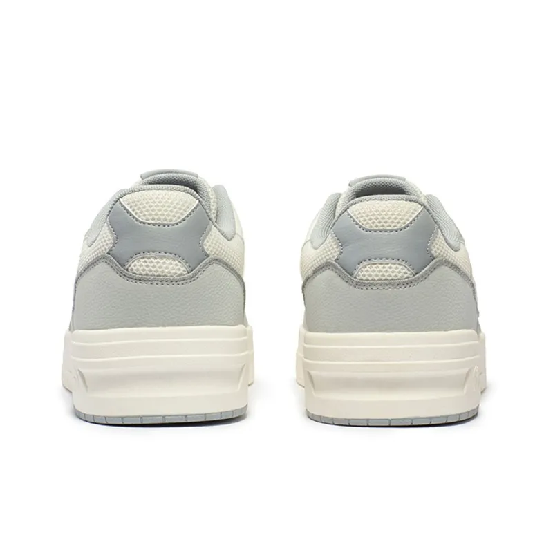 361° Non-slip Lightweight Low-Top Skateboard Shoes Men's Gray White-3