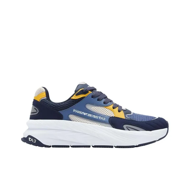 EMPORIO ARMANI EA7 Low Top Casual Shoes Unisex Blue-1