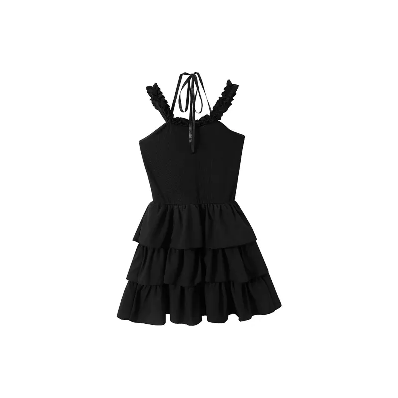 JOSR Slip Dresses Women's Black-1
