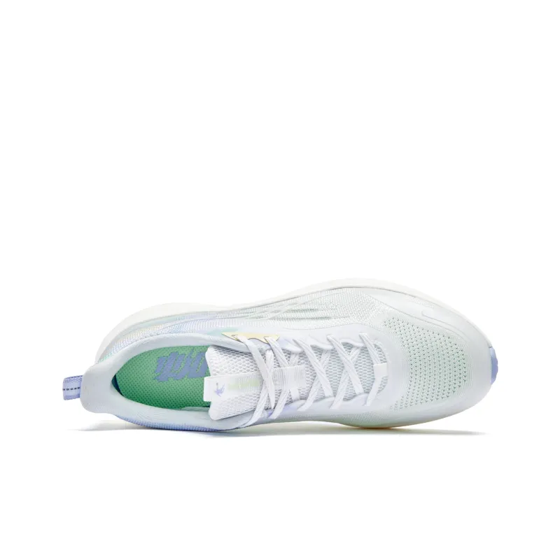QIAODAN Sigh 5.0 Breathable And Lightweight Low Top Running Shoes Women's White Purple-3