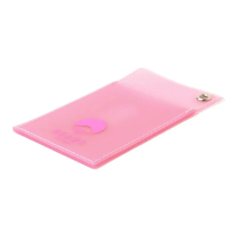 Beams MISTY LAYER Collaboration PVC Card Holder Men's Pink/Blue/Brown-2