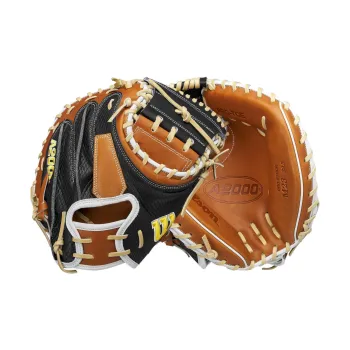 Wilson Baseball Gloves Catcher's Glove PU Polyurethane Unisex Brown Black