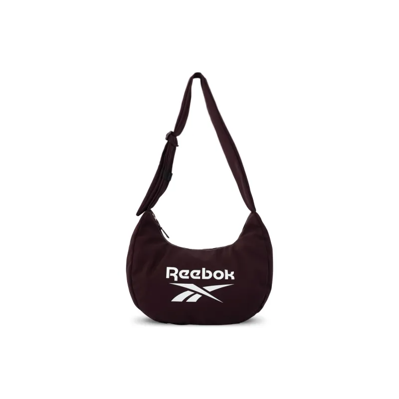 Reebok Fabric Crescent Moon Bag Shoulder Bag Medium Size Unisex Burgundy/Apricot/Matcha/Fuchsia/Black-17