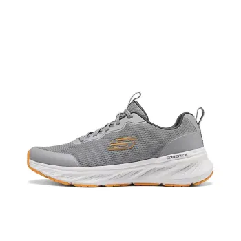 Skechers Sport Anti Slip Wear Resistant Low Top Casual Running Shoes Men's Gray Orange