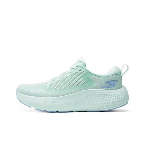 Skechers GO RUN Running Shoes Women's Low-Top Green/Blue