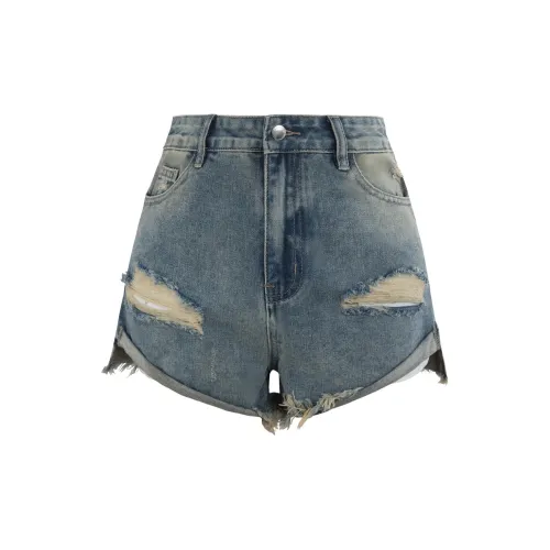 UNIFREE Denim Shorts Women's Vintage Blue