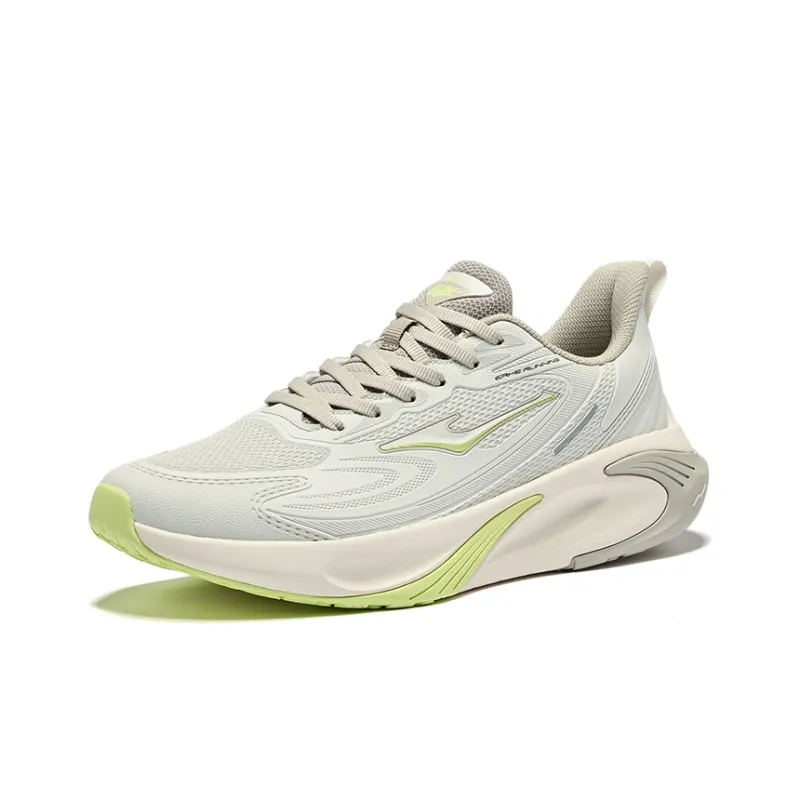 Erke Cushioned Wear Resistant Breathable Low Top Casual Running Shoes Men's Wild Gray-2