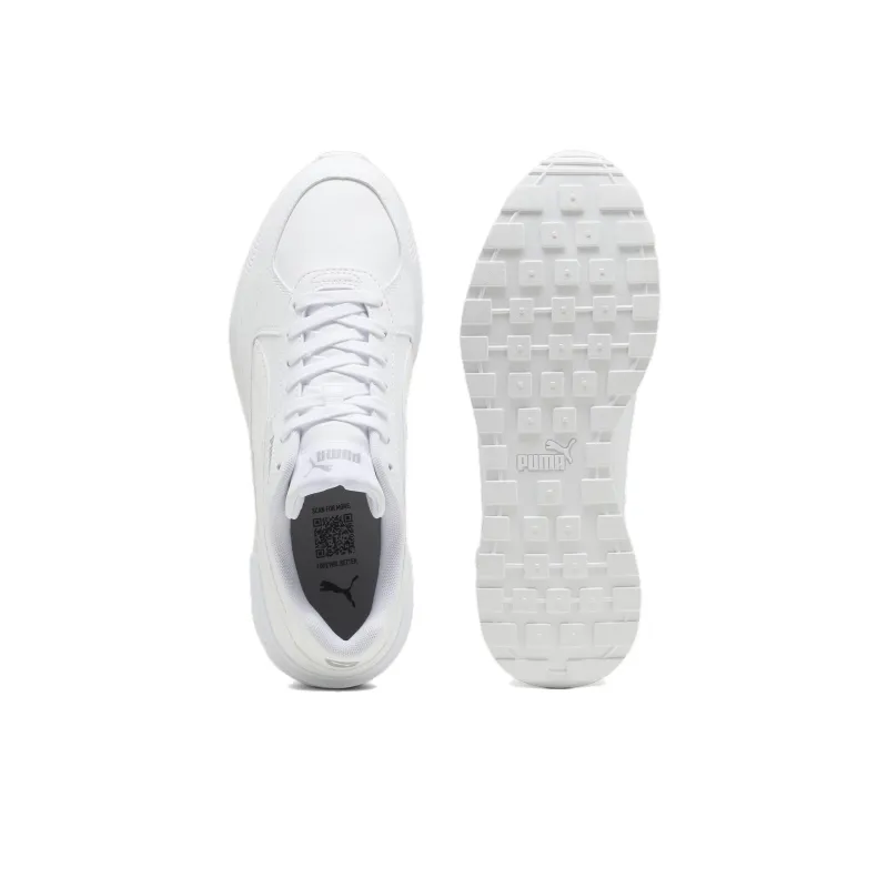 PUMA Graviton Slip Resistant Low Top Casual Running Shoes Unisex White-3