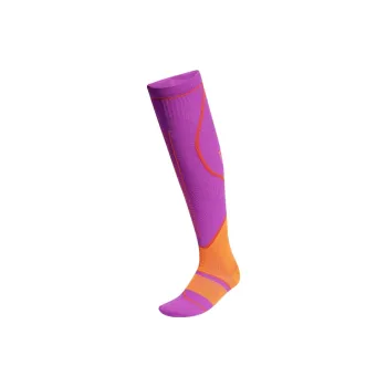 Adidas Knee-High Socks Women's 1 Pack Vibrant Orange With Purple Signal Mix