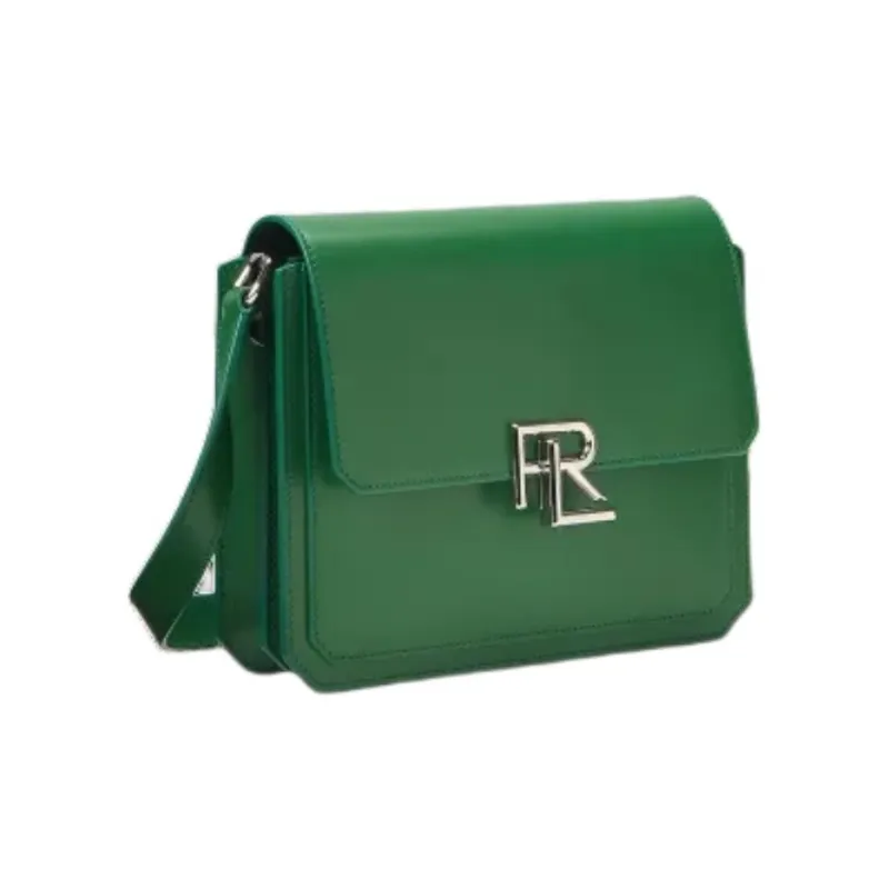 Ralph Lauren Cow Leather Shoulder Bag Crossbody Bag Unisex Dark Green-1