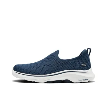 Skechers GO WALK 7 Breathable And Lightweight Low Top Casual Shoes Women's Marine Blue